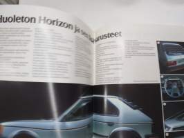 Horizon 1981 -myyntiesite / sales brochure