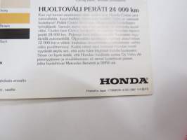 Honda Civic -myyntiesite / sales brochure