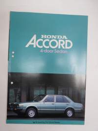 Honda Accord 4-door Sedan -myyntiesite / sales brochure