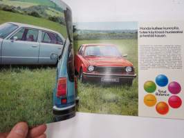 Honda Civic 1200 2-3 door, 1500 4-door -myyntiesite / sales brochure