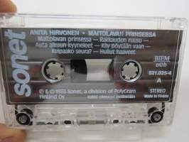 Anita Hirvonen - Maitolavan prinsessa - Sonet 521.025-4 -C-kasetti / C-cassette