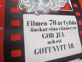 Hyvää joulua ja onnellista uutta vuotta - God jul och ett gott nytt år - elokuvateattereiden auloissa ollut juliste -elokuvajuliste / movie poster