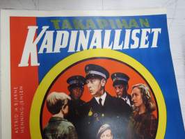 Takapihan kapinalliset - Bakgårdens rebeller, ohjaus Astrid ja Bjarne Henning-Jensen, osissa Henry Nielsen, Tove Maes -elokuvajuliste / movie poster