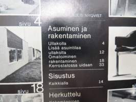 Avotakka 1970 nr 10, Kansikuva Aulis Nyqvist, Ullakolla - arkkitehti Hans Winkler - vaimo Ulla, Omatoimirakentaminen, Mitä tuoli on syönyt?, Kerrostalossa uidaan,