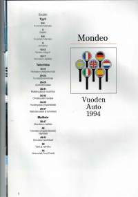 Mondeo. myyntiesite. Vuoden auto 1994
