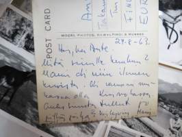 Kashmir / Intia 1963-64, suomalaisia alueella töissä -valokuvasarja 13 kpl / photographs, finns in Kashmere, India