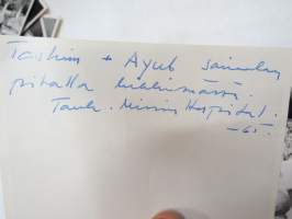 Kashmir / Intia 1963-64, suomalaisia alueella töissä -valokuvasarja 13 kpl / photographs, finns in Kashmere, India