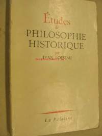 Études de philosophie historique