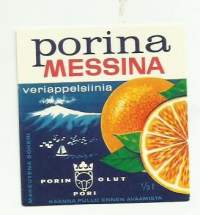 Porina Messina -  juomaetiketti