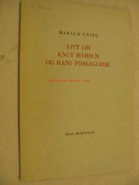 Litt om Knut Hamsun og hans forleggere