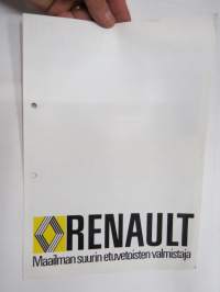Renault 12, 14 -myyntiesite / sales brochure