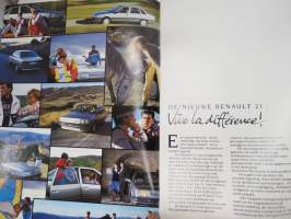 Renault 21 -myyntiesite / sales brochure