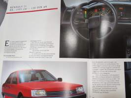 Renault 21 -myyntiesite / sales brochure