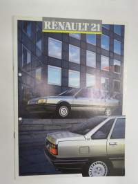 Renault 21 -myyntiesite / sales brochure