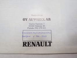 Renault 21 -myyntiesite / sales brochure