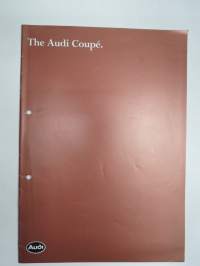 Audi Coupé 1981 -myyntiesite / sales brochure