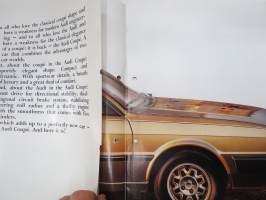 Audi Coupé 1981 -myyntiesite / sales brochure