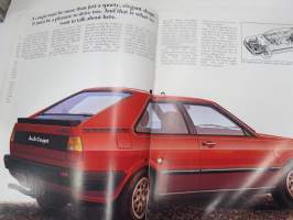 Audi Coupé 1981 -myyntiesite / sales brochure