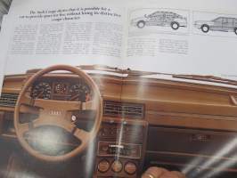 Audi Coupé 1981 -myyntiesite / sales brochure