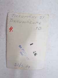 Sotaväkiloma 22.9.1940, Tikkumäki 51 -tikkumäentie 10 -valokuva / photograph