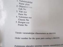 Sisu varaosakirja II 121-138 (01.91) -parts catalogue