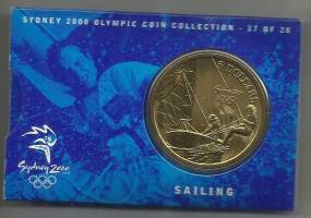Australia 5 Dollars 2000 Sidney  Olympic  kotelossa / Sailing