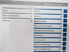 Mercedes-Benz C-Klass 2015 (sista redigering 12.6.2014) Instruktionsbok -käyttöohjekirja, ruotsinkielinen