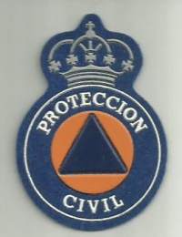 Espania Proteccion Civil - pelastuspalvelu - poliisi hihamerkki