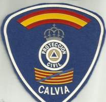 Espania Proteccion Civil  Calvia - pelastuspalvelu - poliisi hihamerkki