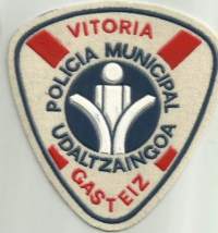 Espania Vitoria Policia Municipal Gasteiz- poliisi hihamerkki