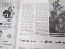 Vappu 1963 lehti - SKDL vappujulkaisu, Tapaus Strömberg, 60 vuotta Forssan kokouksesta, Lauri Letonmäki, TV etsii tietään, Helvi Hämäläinen - Leskimies, EEC, Tehi...