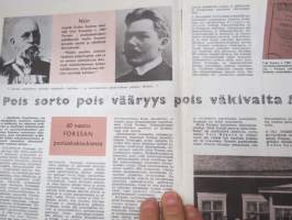 Vappu 1963 lehti - SKDL vappujulkaisu, Tapaus Strömberg, 60 vuotta Forssan kokouksesta, Lauri Letonmäki, TV etsii tietään, Helvi Hämäläinen - Leskimies, EEC, Tehi...