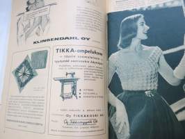Kodin pukimet 1957 nr 2 -käsityölehti, Silo Sirpa &amp; Pirkko, Kankaiden viimeistelystä, Kesäkoruja, Hyvät liivit, Ranta-asuja, Nukkelan pukuhuolia, ym.