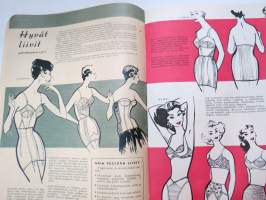 Kodin pukimet 1957 nr 2 -käsityölehti, Silo Sirpa &amp; Pirkko, Kankaiden viimeistelystä, Kesäkoruja, Hyvät liivit, Ranta-asuja, Nukkelan pukuhuolia, ym.