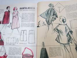 Kodin pukimet 1957 nr 2 -käsityölehti, Silo Sirpa &amp; Pirkko, Kankaiden viimeistelystä, Kesäkoruja, Hyvät liivit, Ranta-asuja, Nukkelan pukuhuolia, ym.