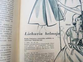 Kodin pukimet 1957 nr 2 -käsityölehti, Silo Sirpa &amp; Pirkko, Kankaiden viimeistelystä, Kesäkoruja, Hyvät liivit, Ranta-asuja, Nukkelan pukuhuolia, ym.