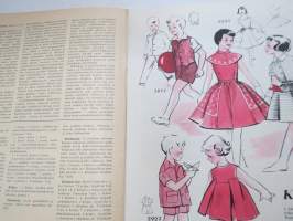 Kodin pukimet 1957 nr 2 -käsityölehti, Silo Sirpa &amp; Pirkko, Kankaiden viimeistelystä, Kesäkoruja, Hyvät liivit, Ranta-asuja, Nukkelan pukuhuolia, ym.