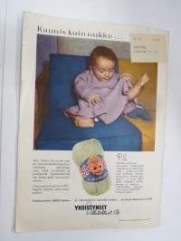 Kodin pukimet 1957 nr 2 -käsityölehti, Silo Sirpa &amp; Pirkko, Kankaiden viimeistelystä, Kesäkoruja, Hyvät liivit, Ranta-asuja, Nukkelan pukuhuolia, ym.