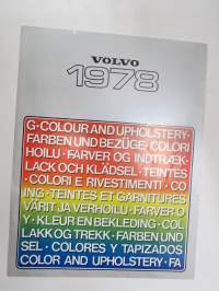 Volvo 1978 colour and upholstery - värit ja verhoilu - lack och klädsel -myyntiesite / sales brochure