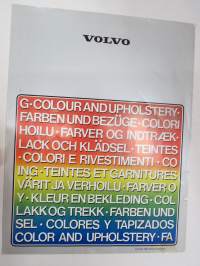Volvo 1978 colour and upholstery - värit ja verhoilu - lack och klädsel -myyntiesite / sales brochure