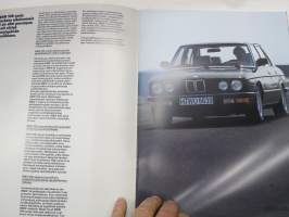 BMW 518i, 520i, 525i, 528i, 535i 1985 -myyntiesite / sales brochure in finnish