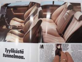 BMW 520i, 525i, 530i, 535i 1988 -myyntiesite / sales brochure in finnish