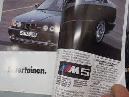 BMW 520i, 525i, 530i, 535i 1988 -myyntiesite / sales brochure in finnish