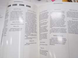BMW 520i, 525i, 530i, 535i 1988 -myyntiesite / sales brochure in finnish