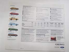 Ford Pinto 1979 -myyntiesite / sales brochure