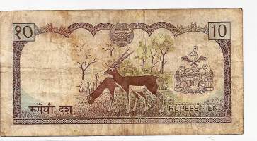 Nepal 10 Rupees 1974  seteli