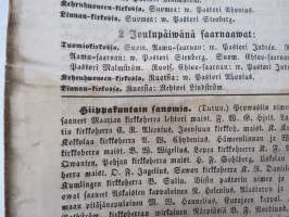 Sanomia Turusta 1860 nr 51 - 21.12.1860, mm. Polisikamarin ilmoituksia - maalari Söderstrandin etuhuoneesta katosi karvanen muffi, L. Leglerin reestä wietiin...