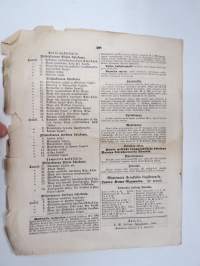 Sanomia Turusta 1860 nr 51 - 21.12.1860, mm. Polisikamarin ilmoituksia - maalari Söderstrandin etuhuoneesta katosi karvanen muffi, L. Leglerin reestä wietiin...