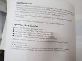 Opel Corsa 1999 -käyttöohjekirja