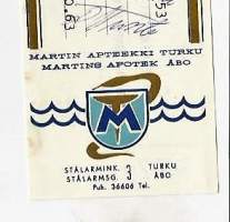 Martin Apteekki   , resepti  signatuuri   1963